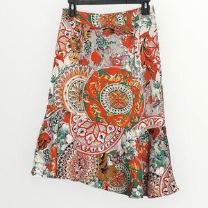 ASOS Colorful Asymmetrical Midi Skirt